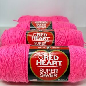 Red Heart Super Saver Yarn - Hot Pink